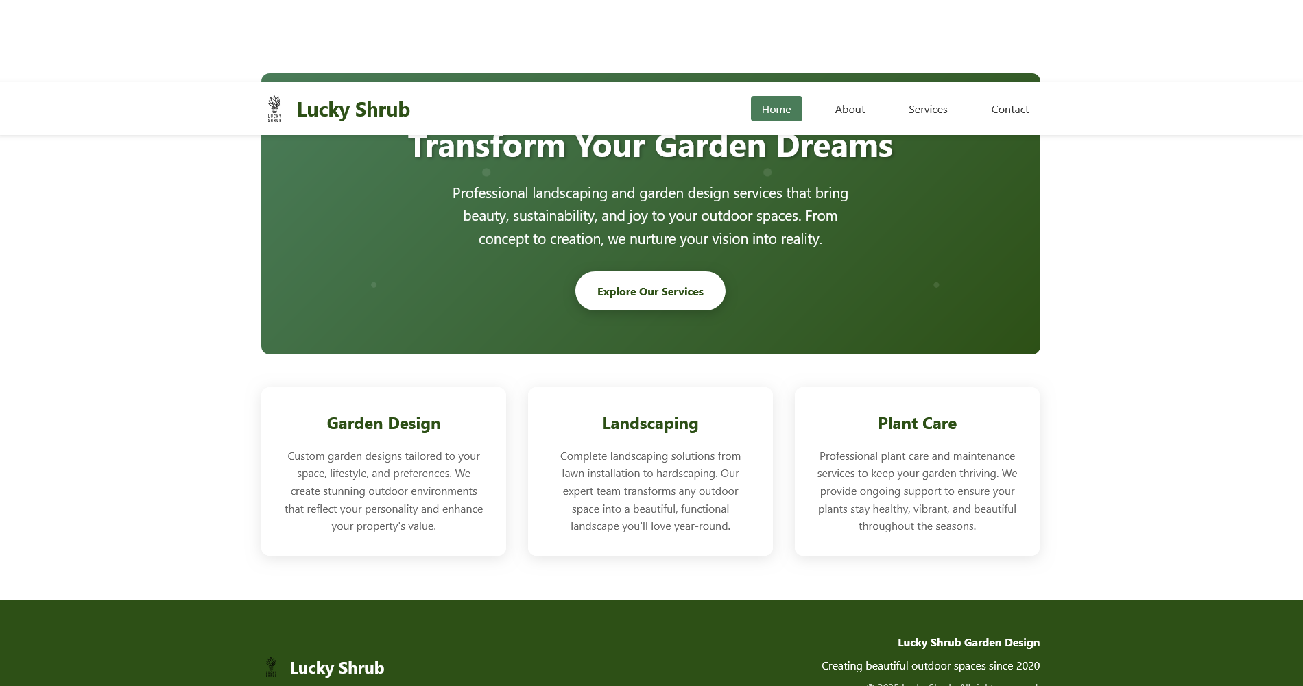 Lucky Shrub Meta Project